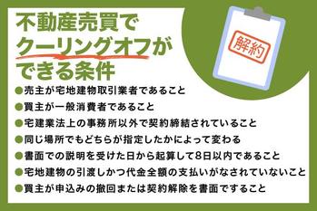 不動産売買のクーリングオフの条件とは？クーリングオフできないケースも解説