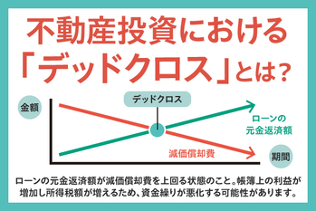 不動産投資の「デッドクロス」とは|節税目的なら避けられない?回避するポイントも解説